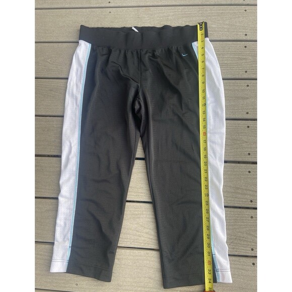 Y2K Nike Women’s XL Track Set Jacket Capri Pants Black White Blue Vintage - Picture 16 of 16